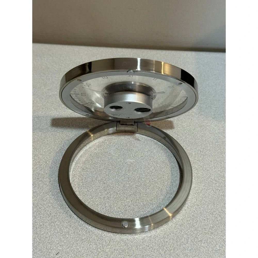 Desk Clock Lot 10 Transparent Analog Face Folding Round catalytic converter Logo